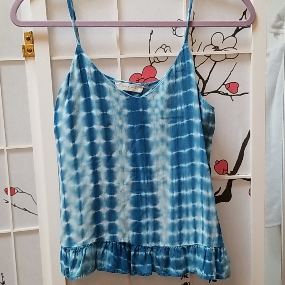 Blue Tie Dye tank top